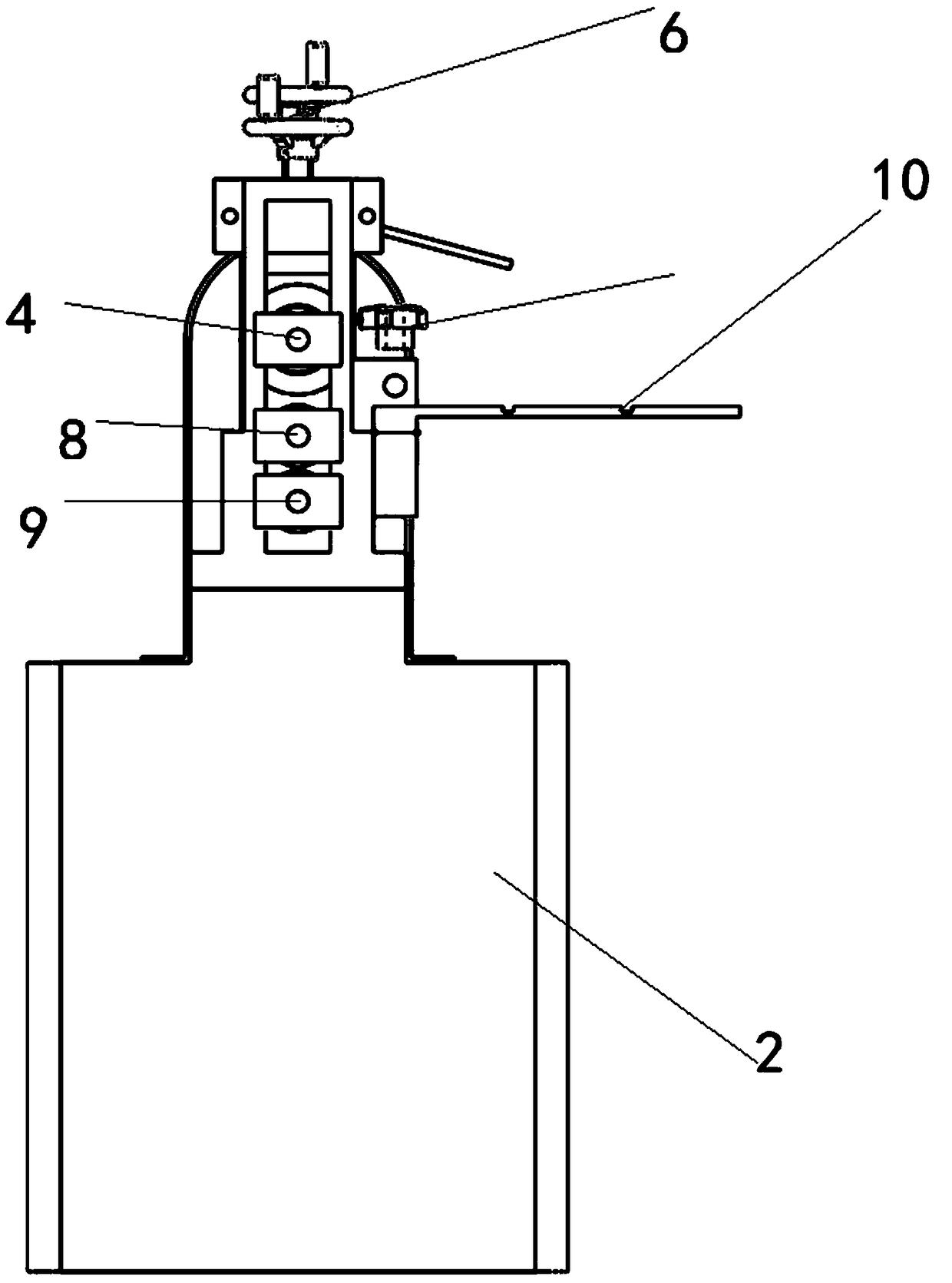 Leather slitting machine