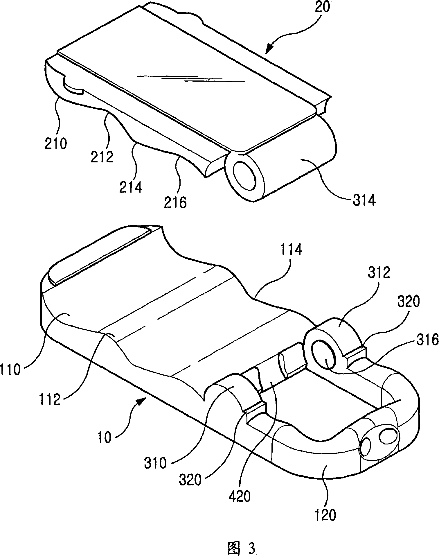 Portable folding-type cradle