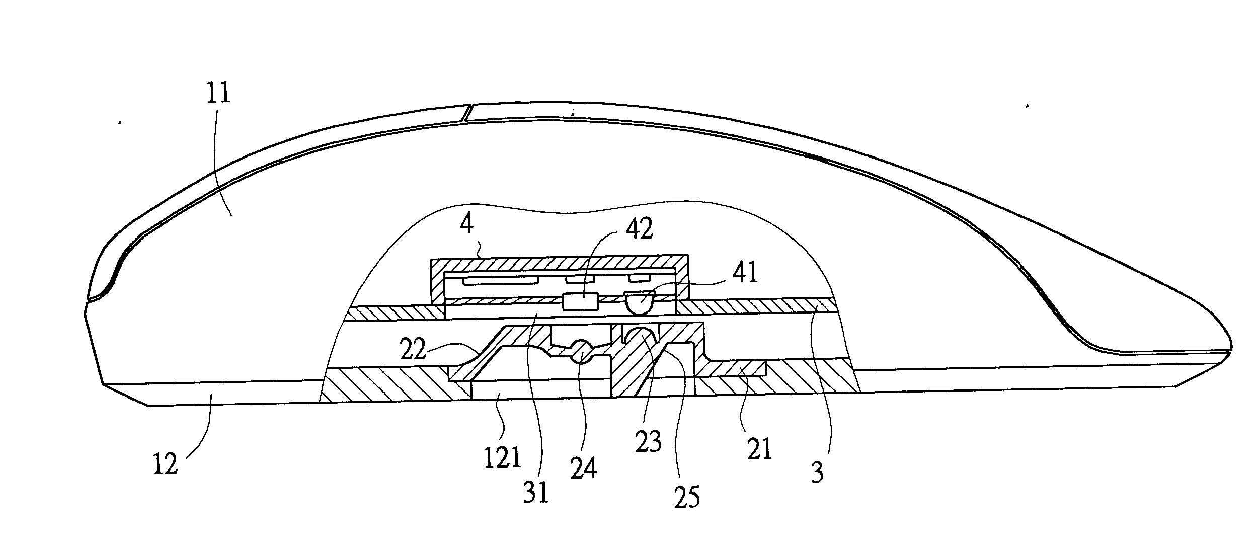 Lens structure of optic mouse