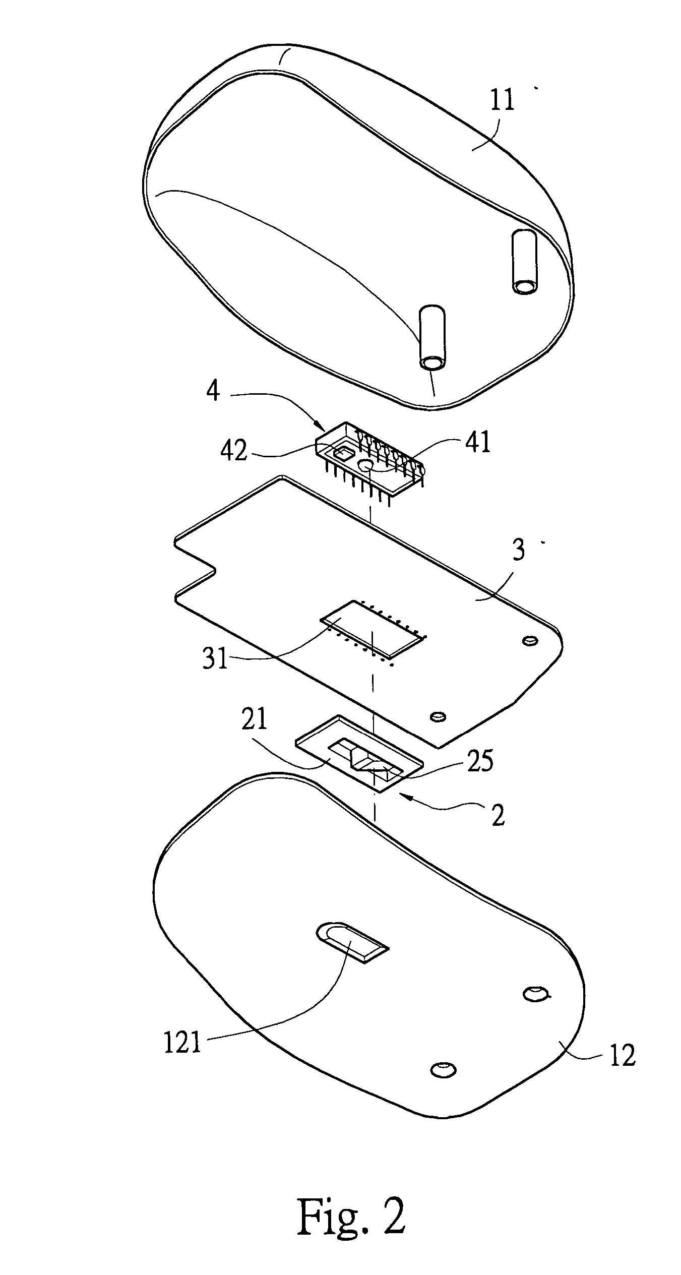 Lens structure of optic mouse