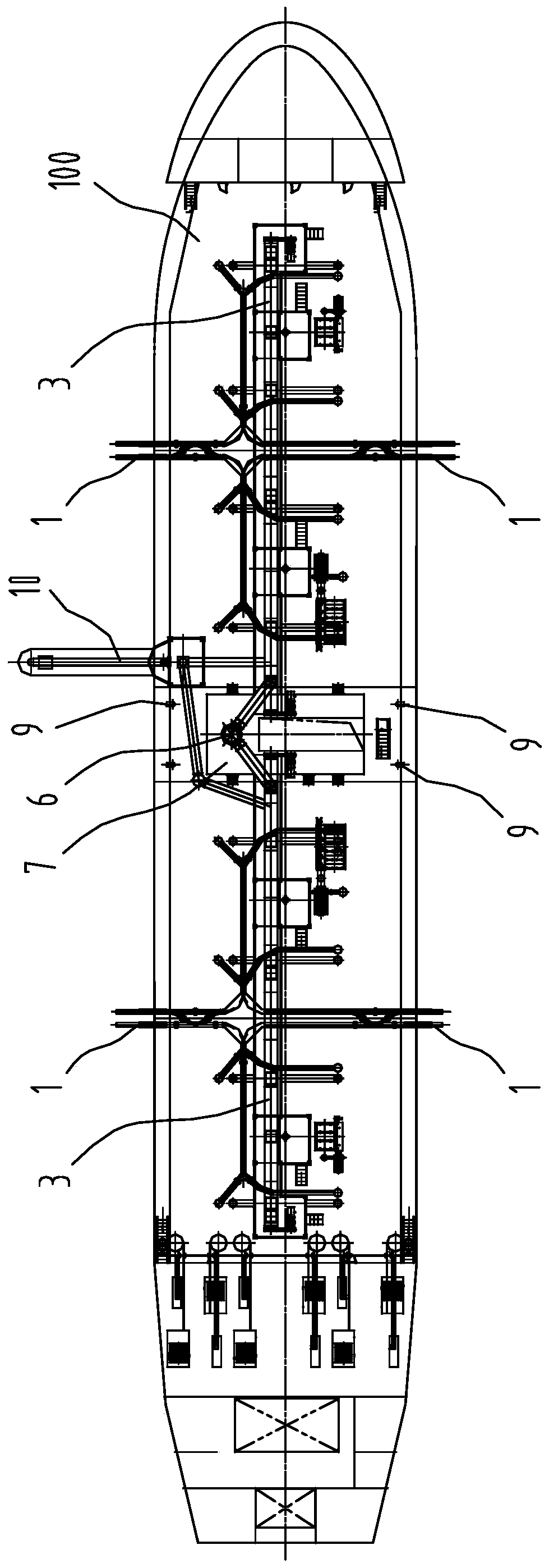 Self-loading self-unloading ship and ship loading and ship unloading method thereof