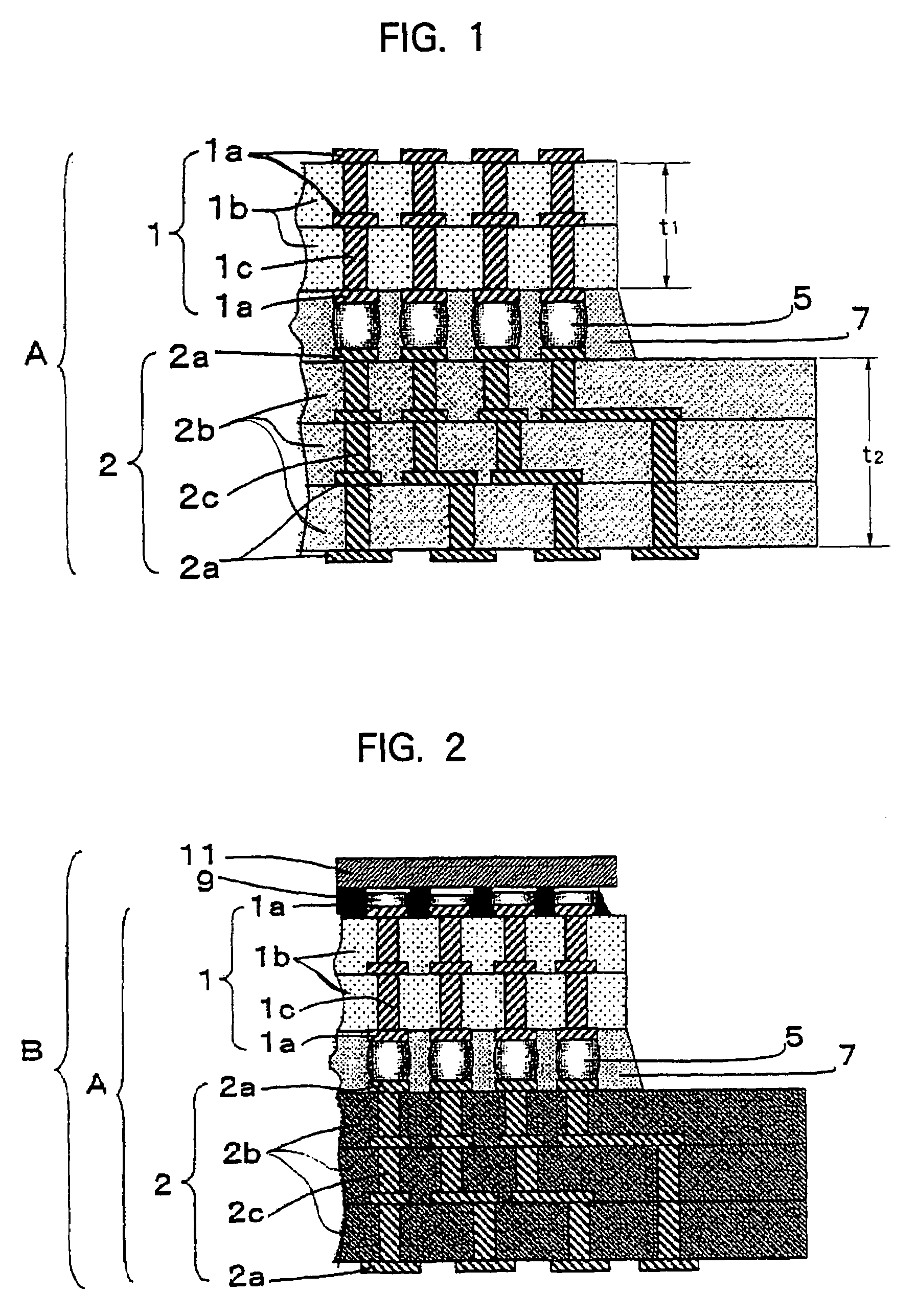 Laminated wiring board and its mounting structure