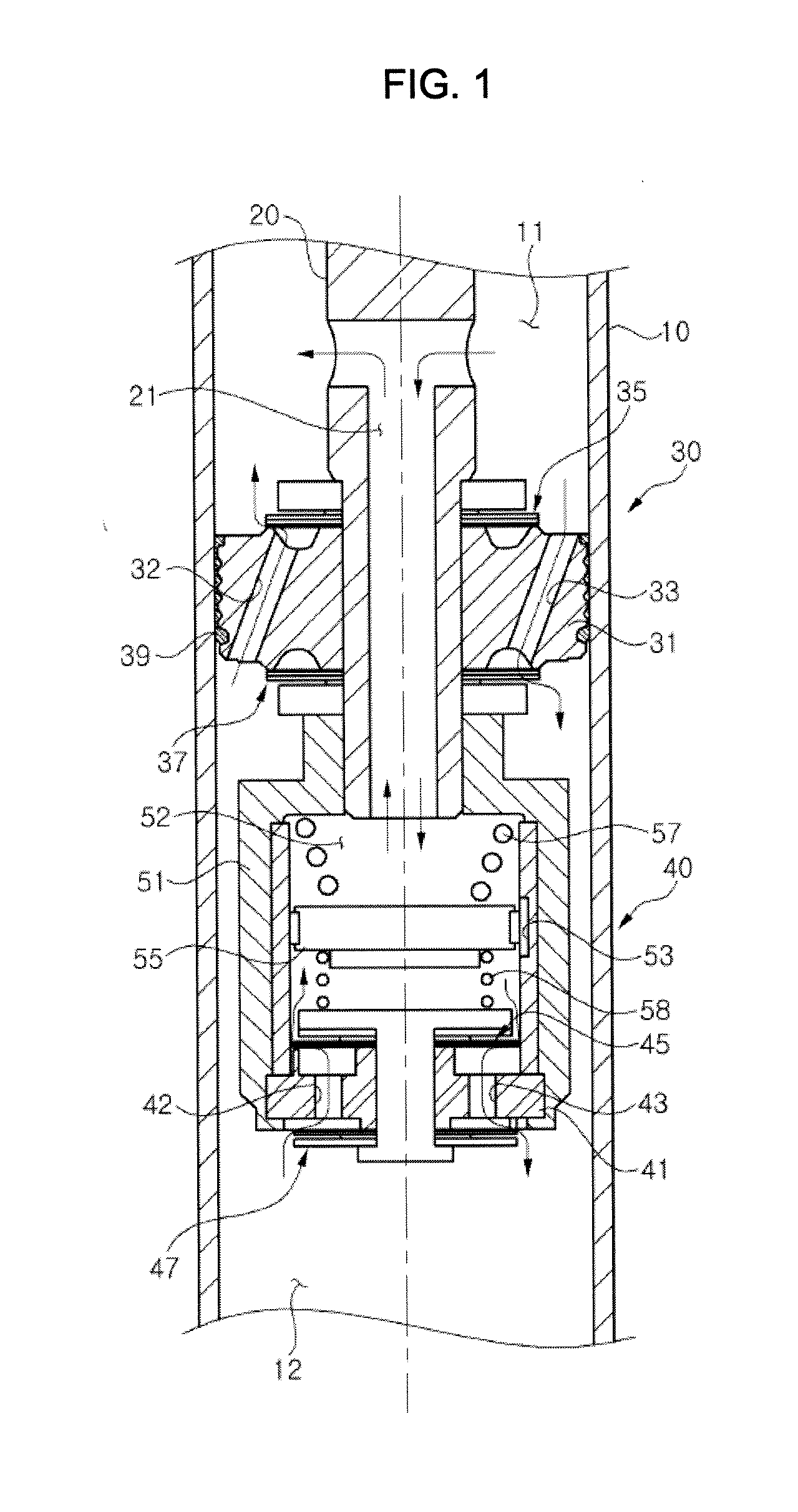 Valve structure of shock absorber