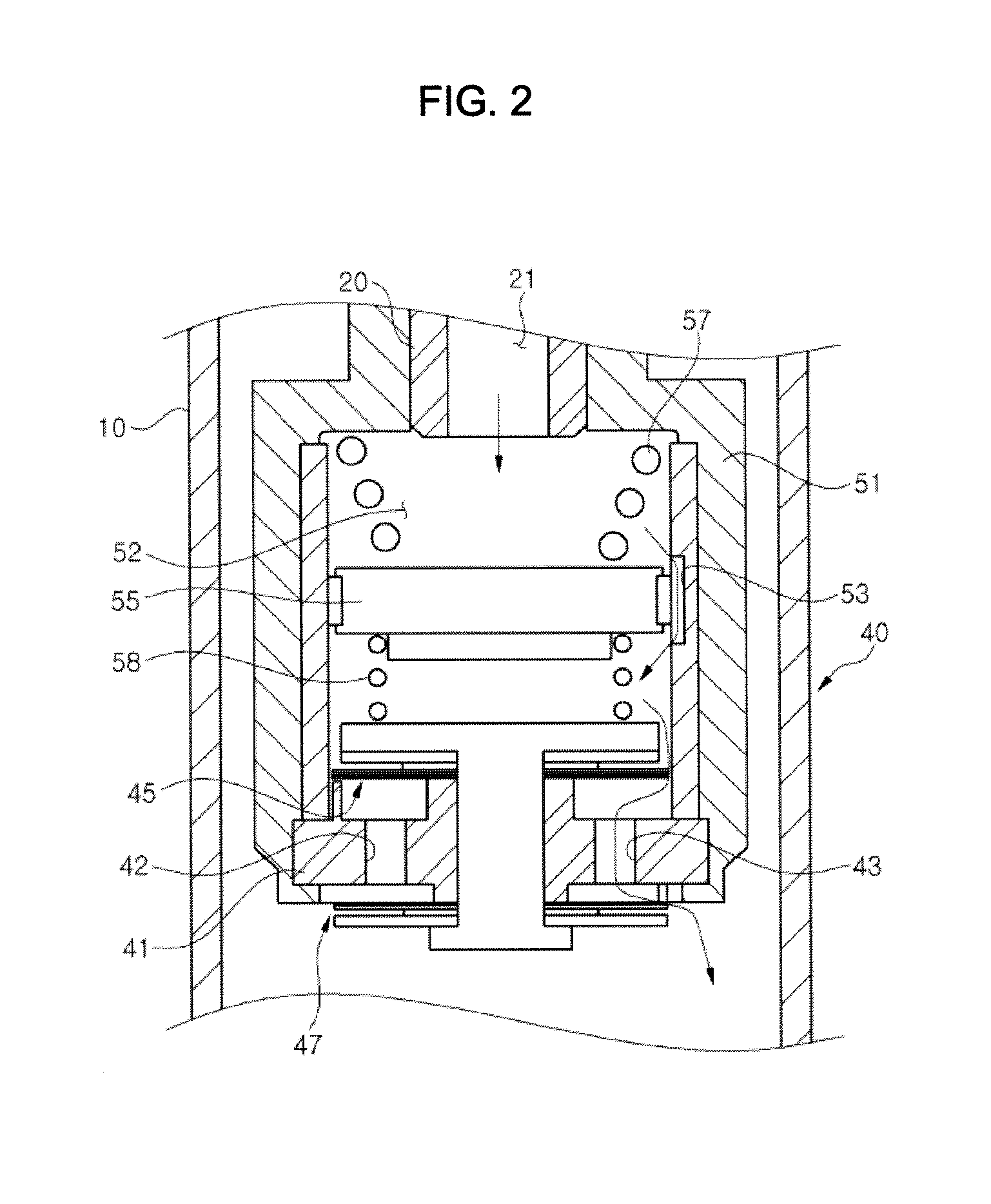 Valve structure of shock absorber