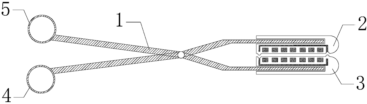 Split type noninvasive magnetic blood vessel blocking device