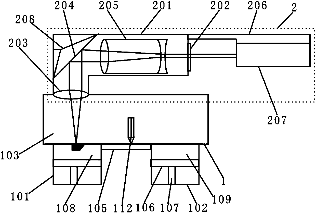 3D printing precision monitoring device based on laser detection