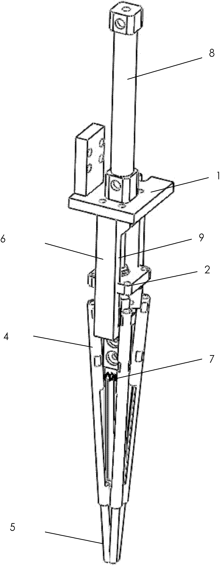 Tissue culture seedling transplanting gripper with scratching function