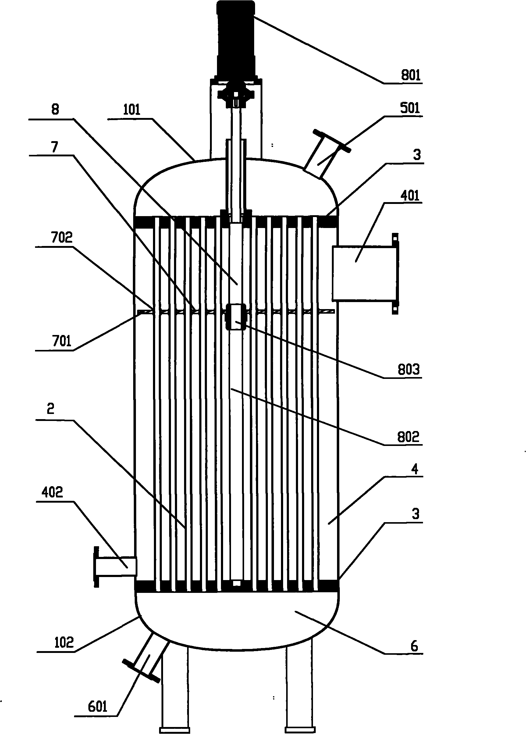 Heat exchanger with automatic cleaning device