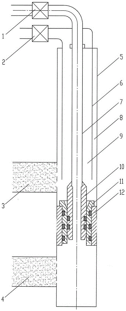 Casing Subsidy Layered Water Injection String