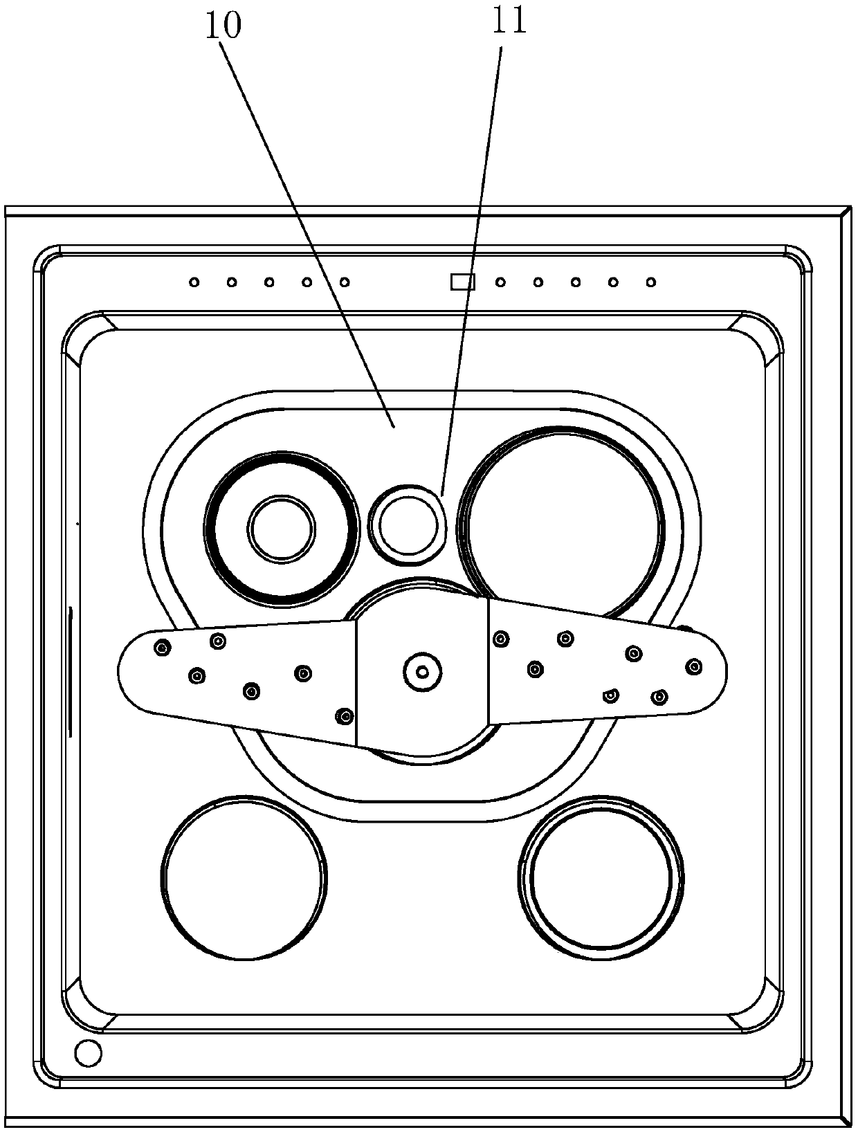 Spraying system installed on cleaning machine and cleaning machine