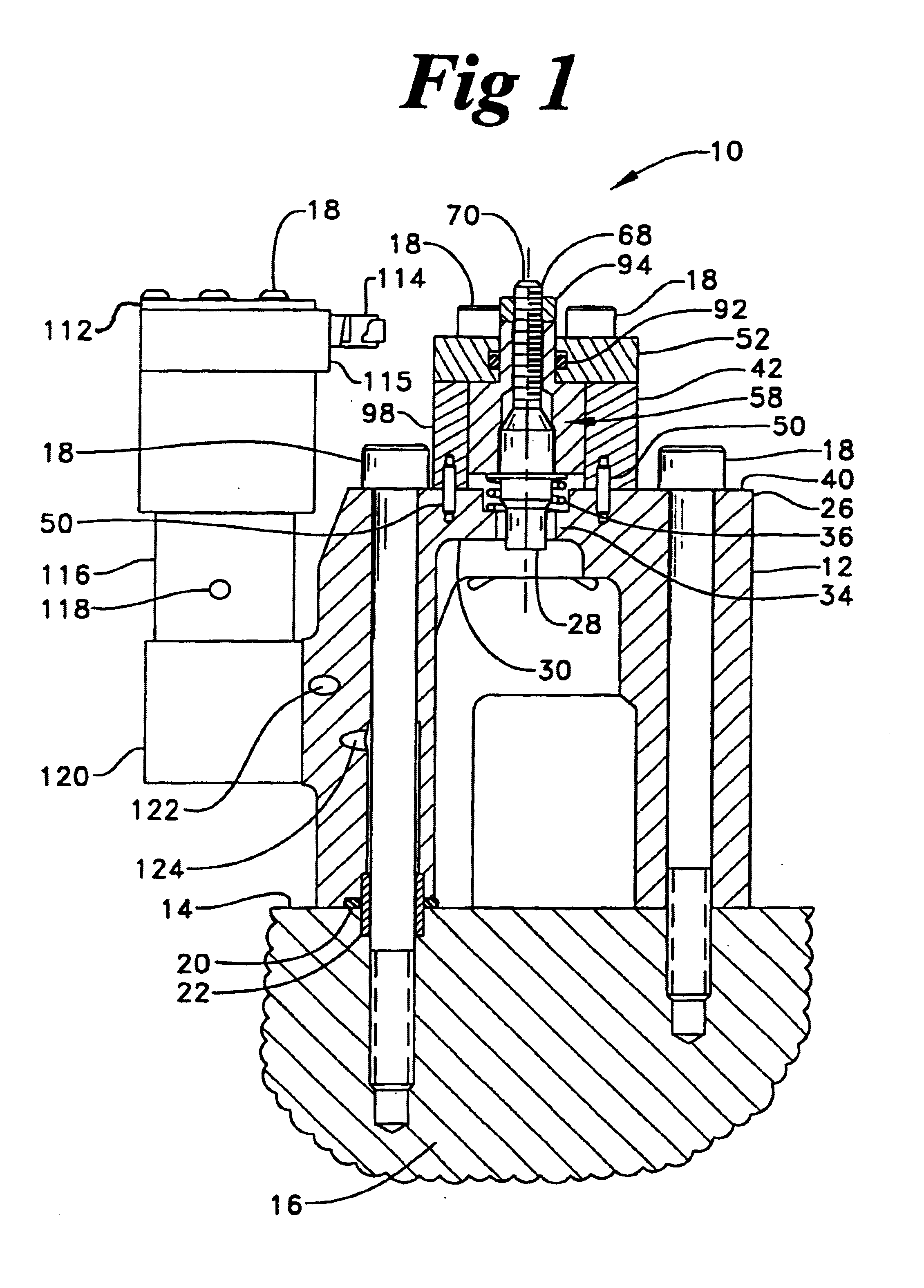 Integral lash adjustor for hydraulic compression engine brake