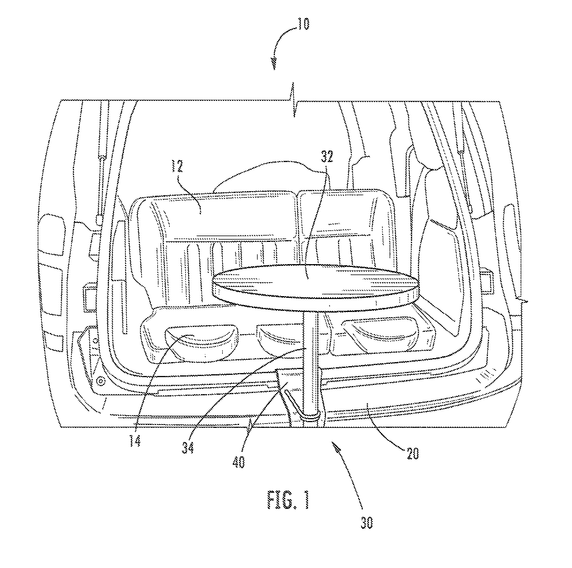 Mountable table for the rear of a vehicle