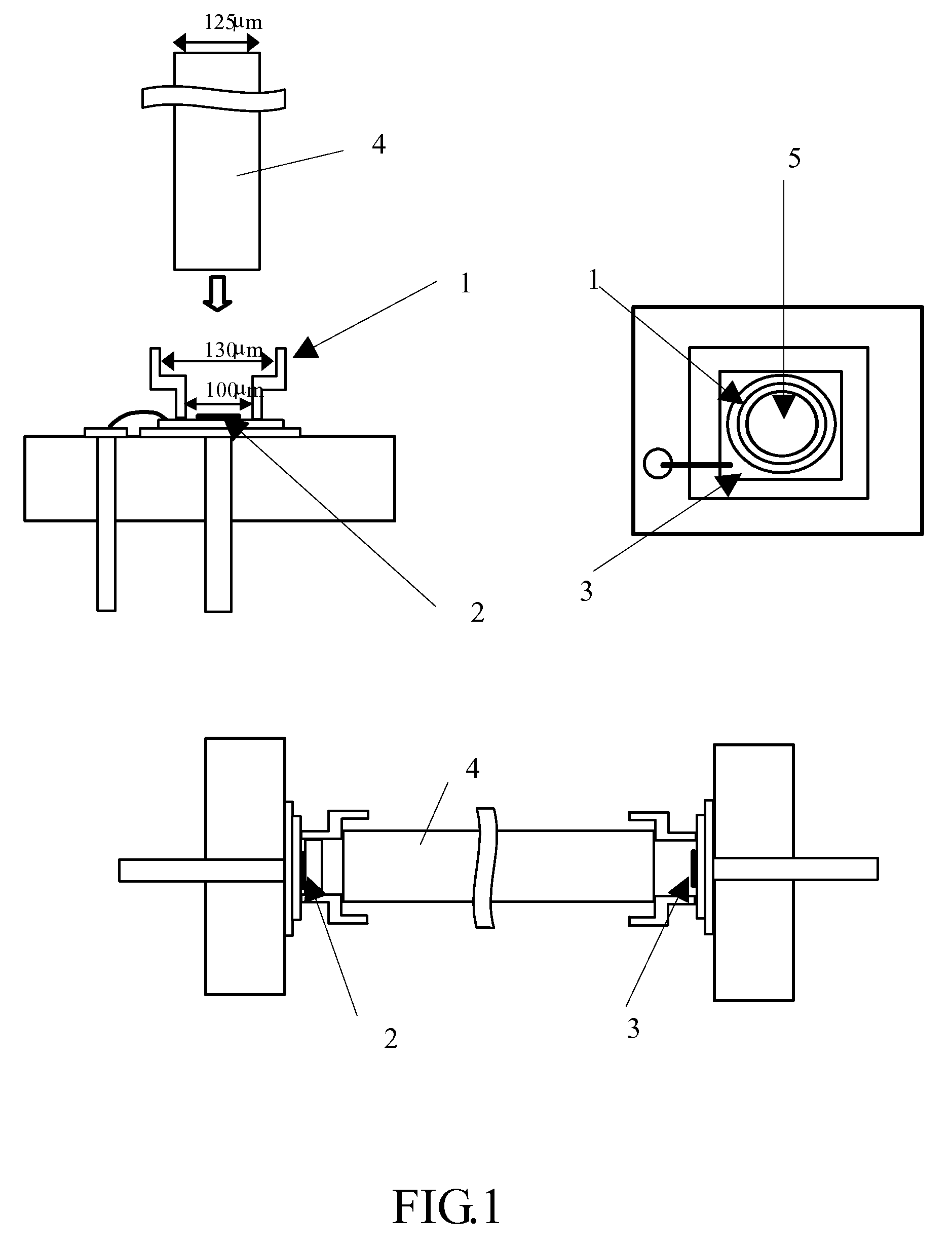 Integrated circuit having compact high-speed bus lines for optical signal