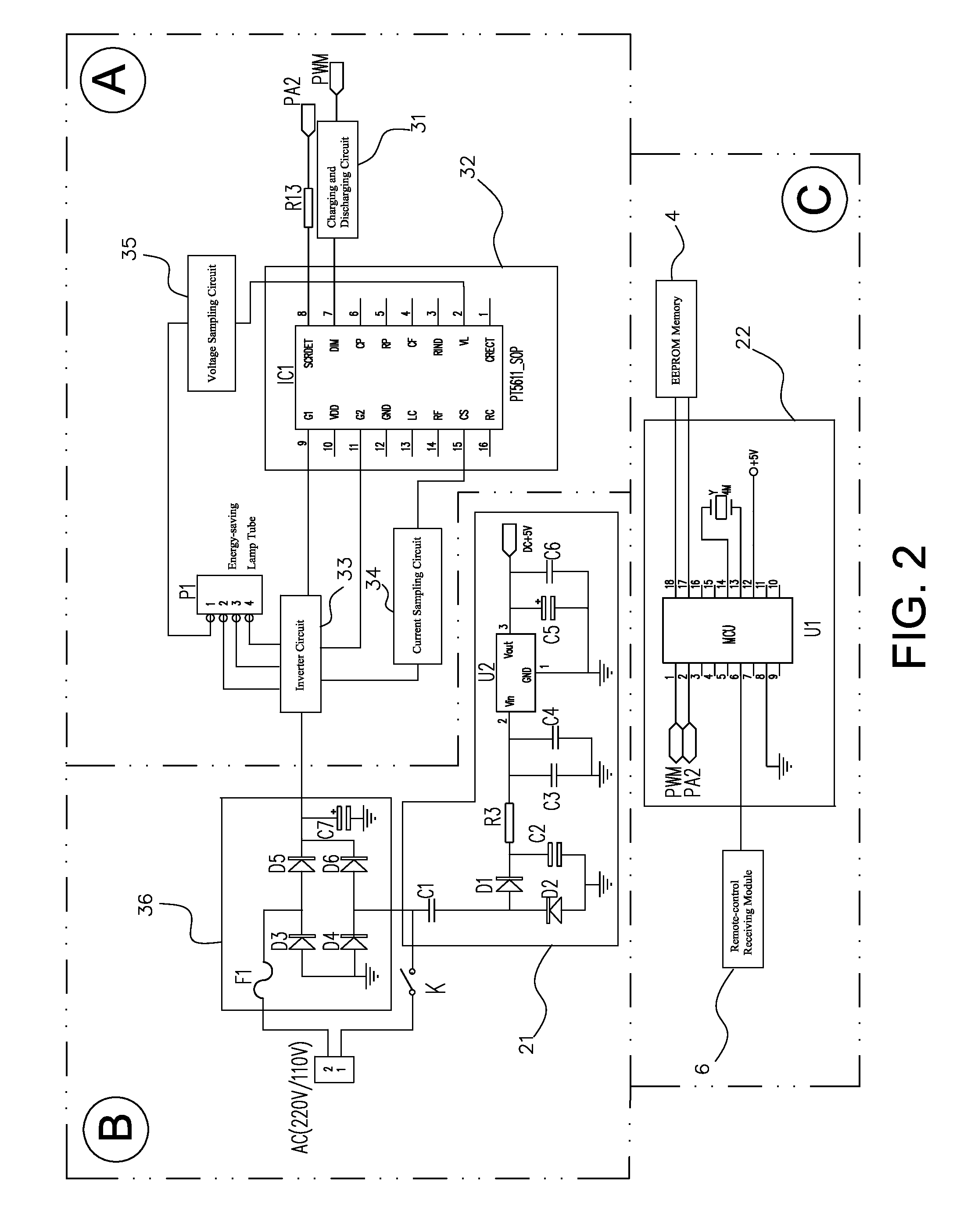 Energy-Saving Lamp with Remote Control and Button Dimming Feature