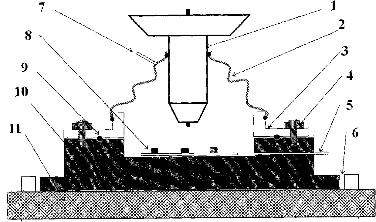 Device for regulating test atmosphere of microscope Raman spectrometer