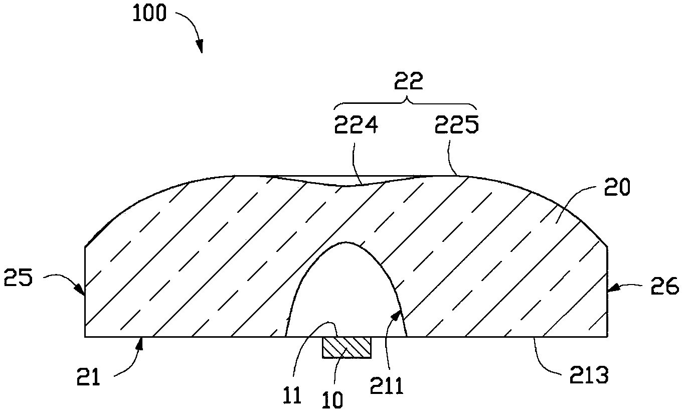 Optical lens and light source module provided with same