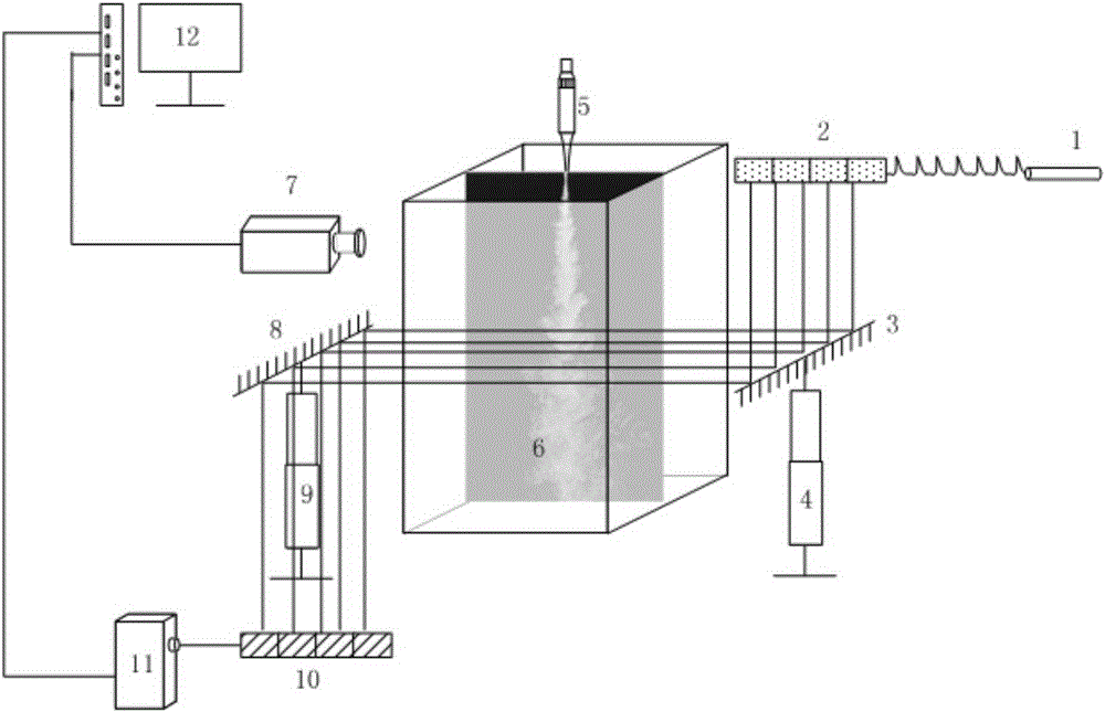 Method and device for measuring gas-solid jet flow field by combining terahertz wave and infrared light wave