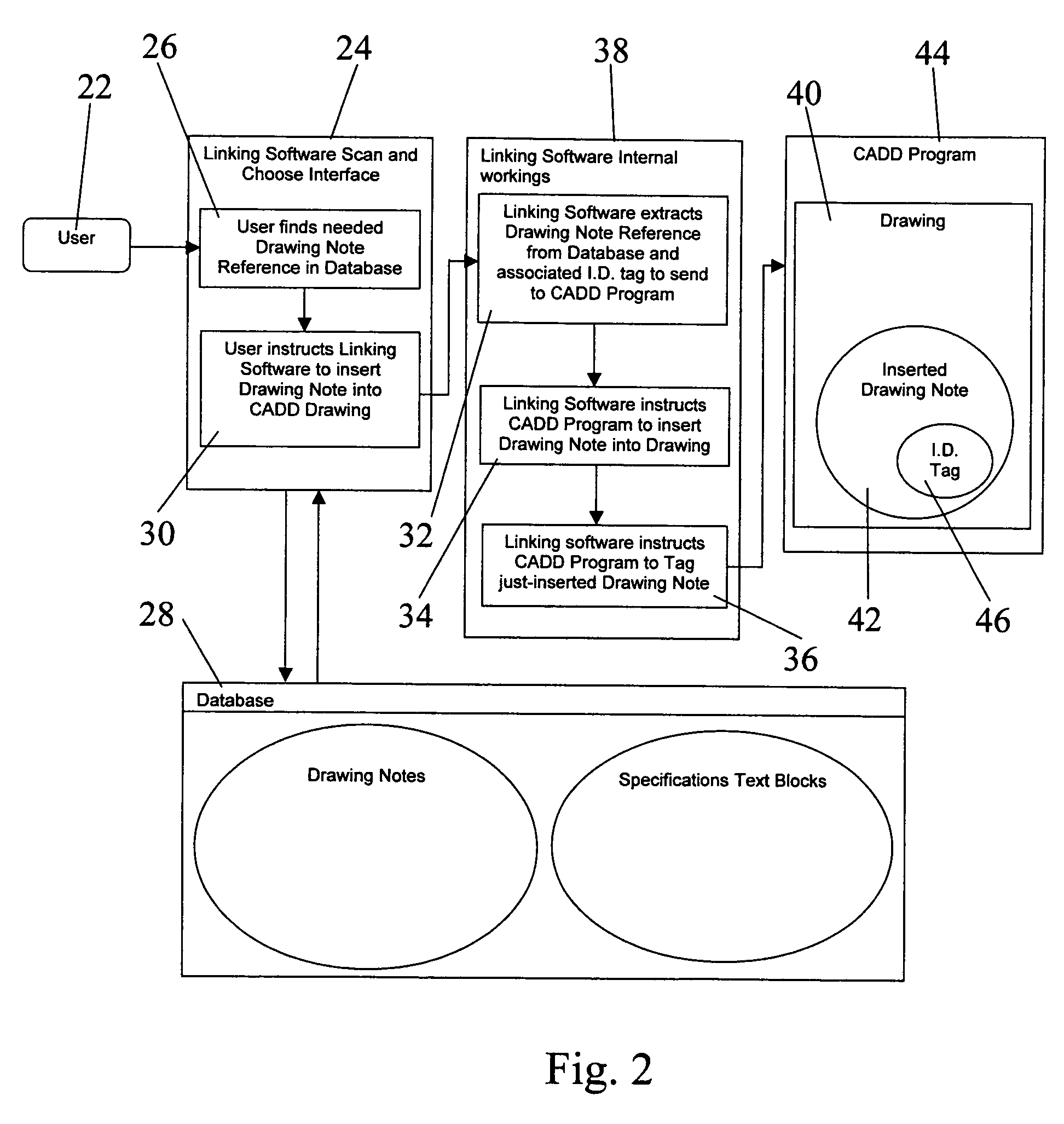 System for automated generation and assembly of specifications documents in CADD environments