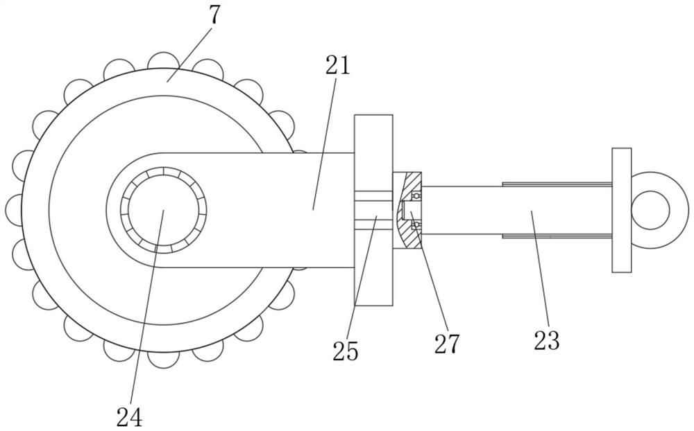 Construction waste crushing device