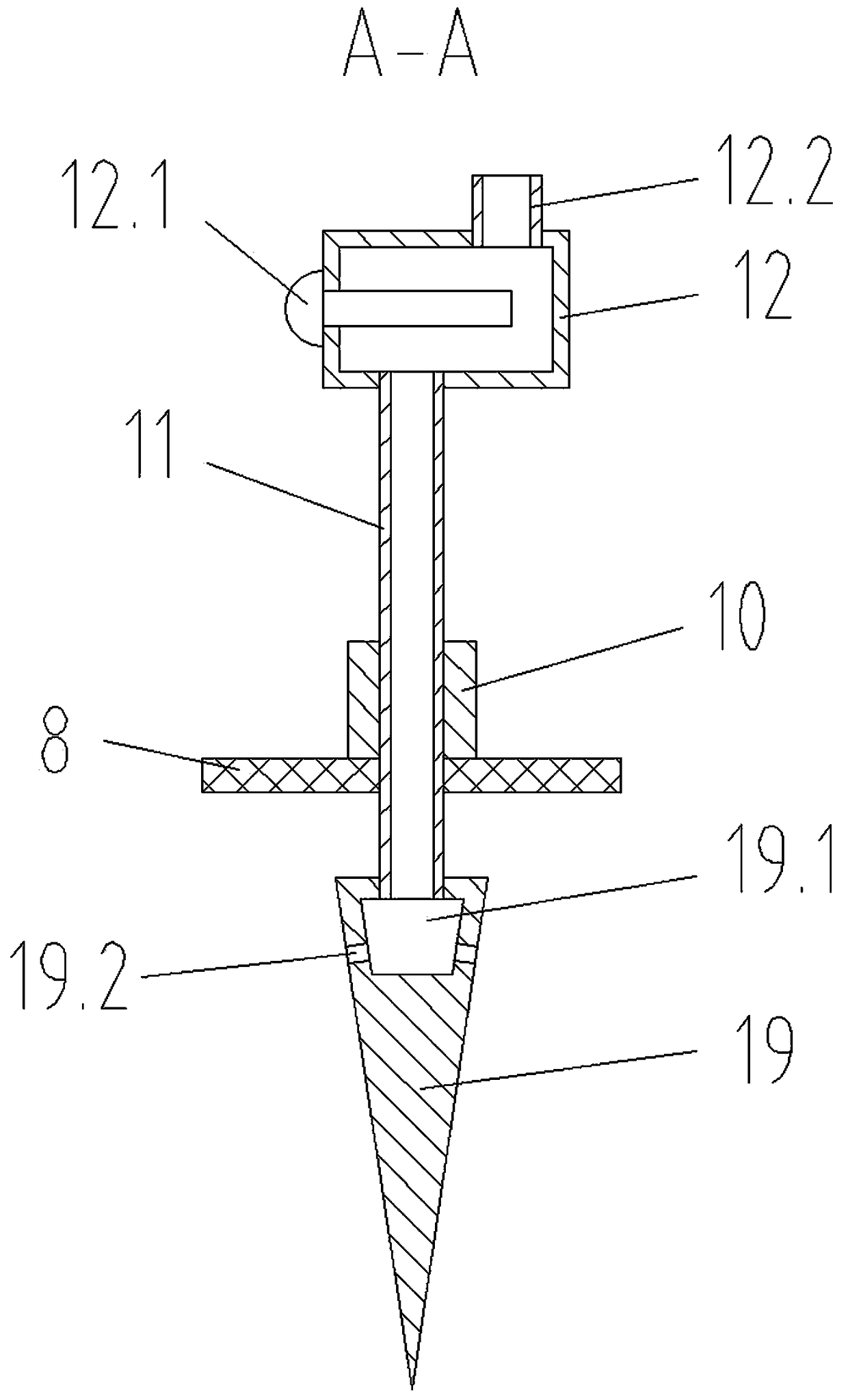 Cutter assembly used for rice strip cutting-off machine