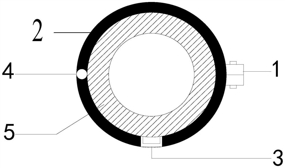 Winding type spiral line spoiler for restraining wind direction vibration of steel pipe tower web member