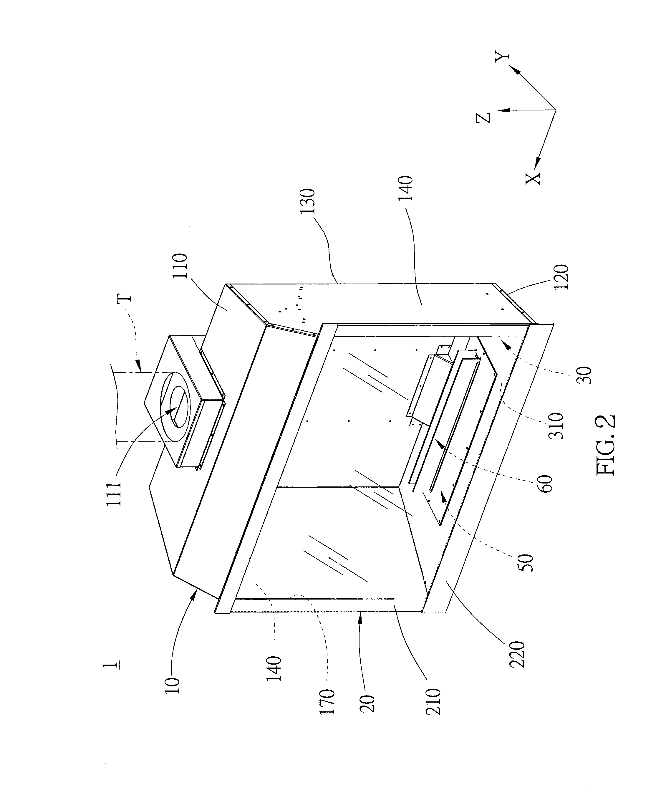 Gas fireplace and flow guide member of the same