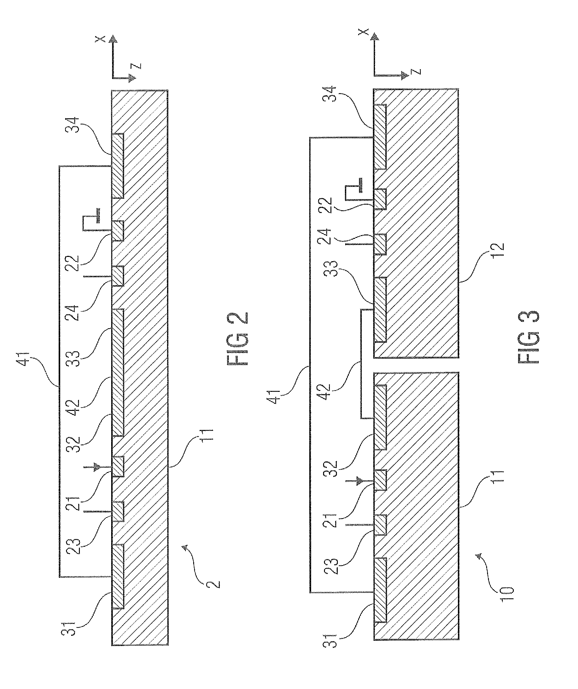 Electronic device with ring-connected hall effect regions