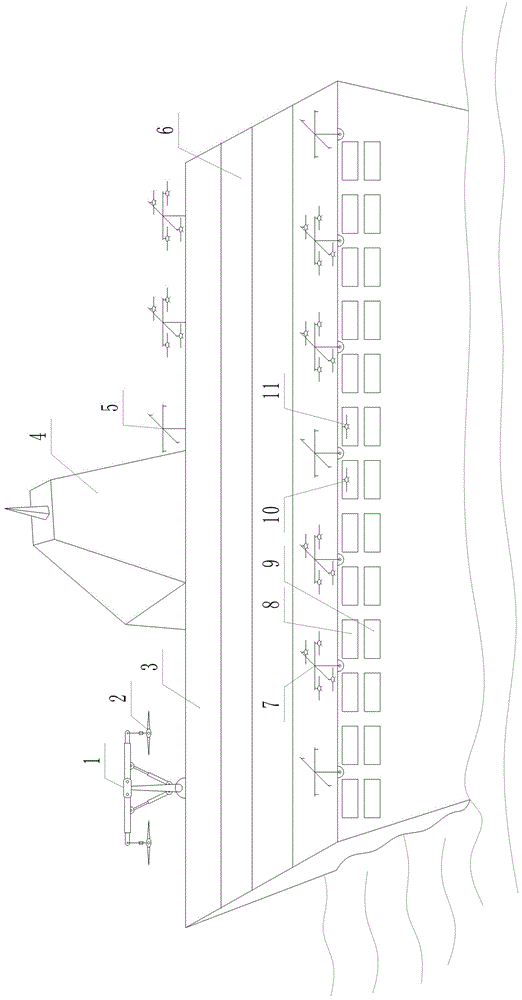 Rotary acceleration type takeoff launching rack