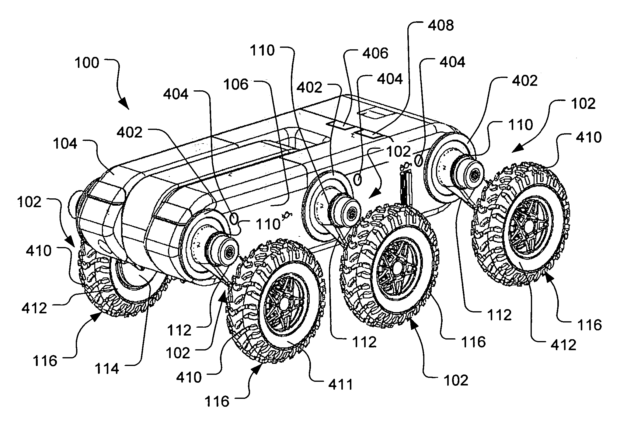 System and method for actively controlling traction in an articulated vehicle