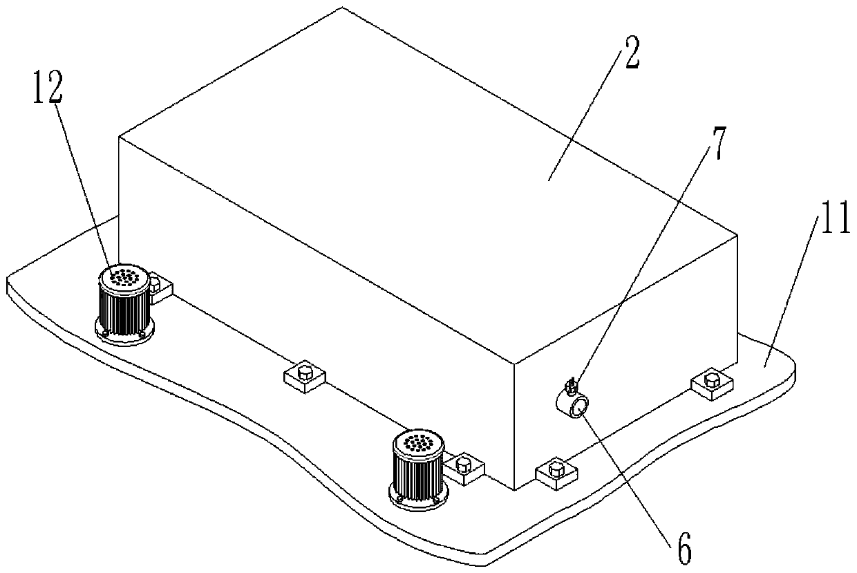 Battery heat management device of new energy car