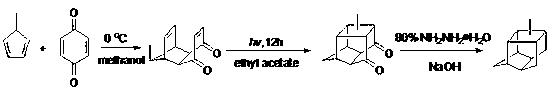 Methyl pentacyclic undecanedione synthesis method