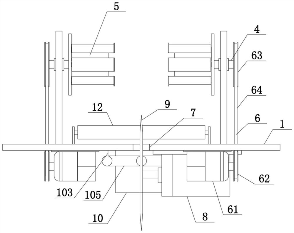 Manufacturing device and method of paper bubble envelope bag