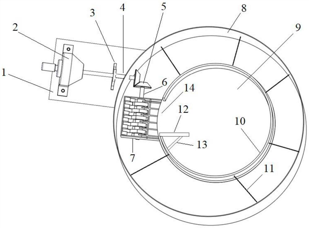 Lime kiln tumor breaking machine device in underground circulating soda ash preparation