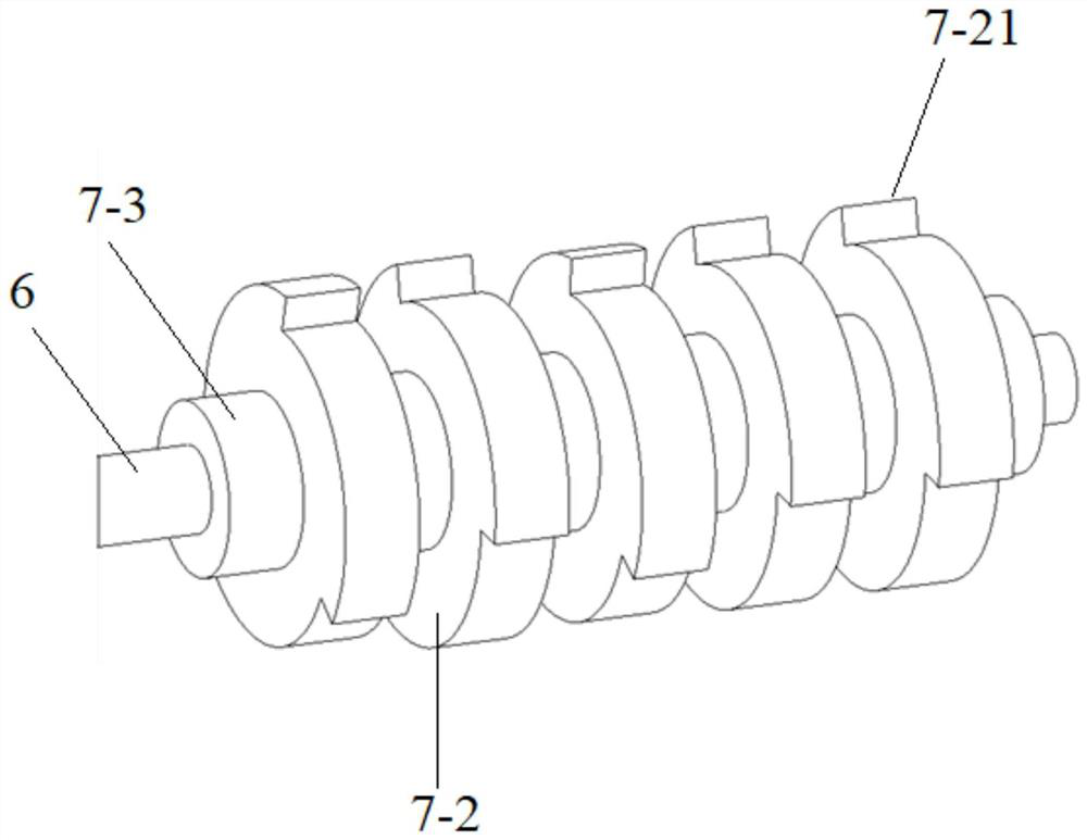 Lime kiln tumor breaking machine device in underground circulating soda ash preparation