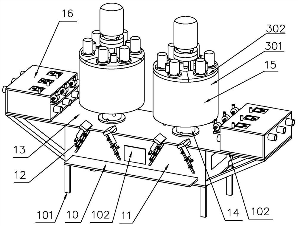 Spraying line VOCs waste gas treatment device