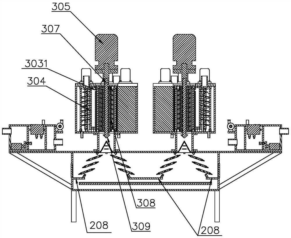 Spraying line VOCs waste gas treatment device