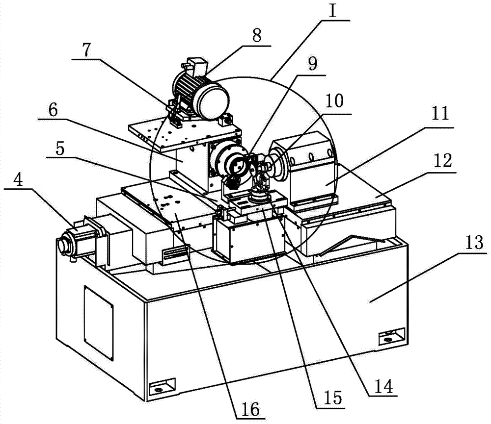 Thrust ball bearing ring end surface groove grinding method and device