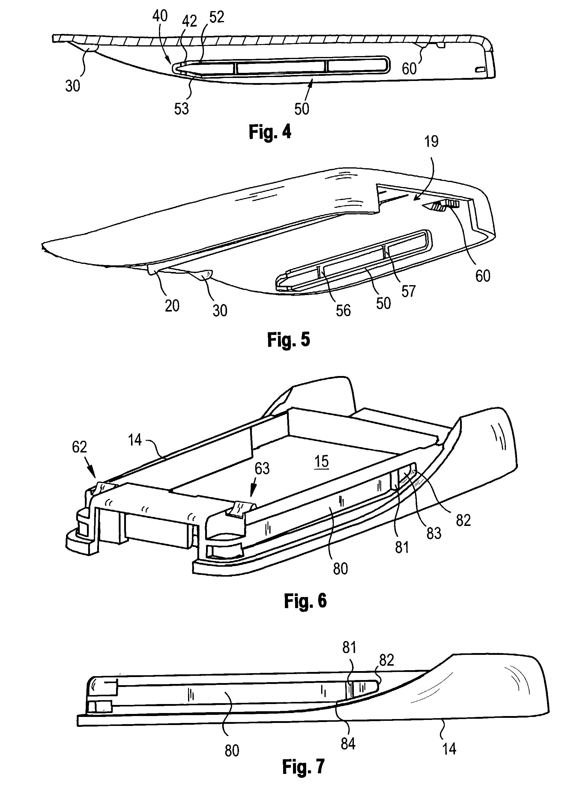 Locking arrangement for a cover part of a subscriber terminal device