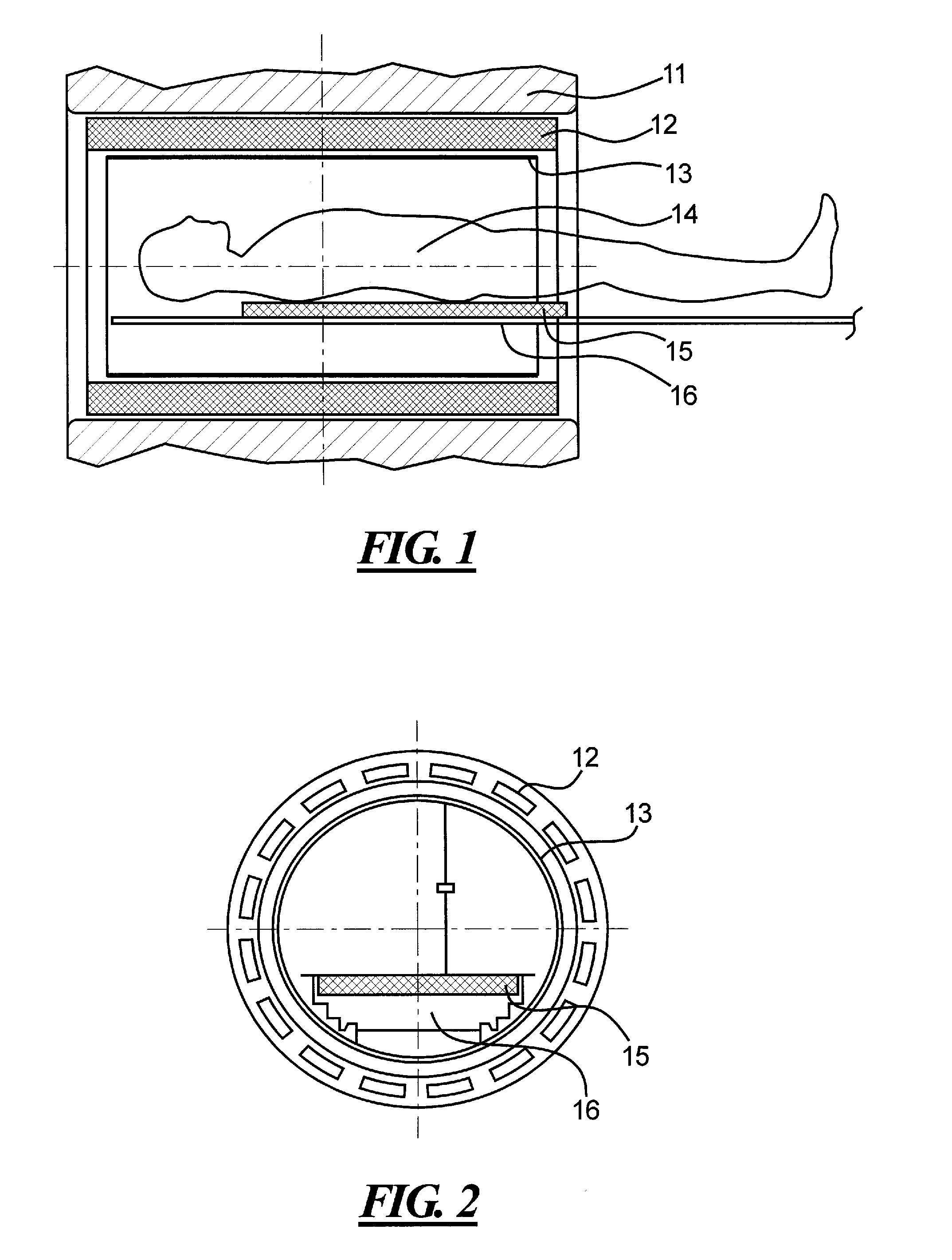 Magnetic resonance imaging apparatus for scanning the spine