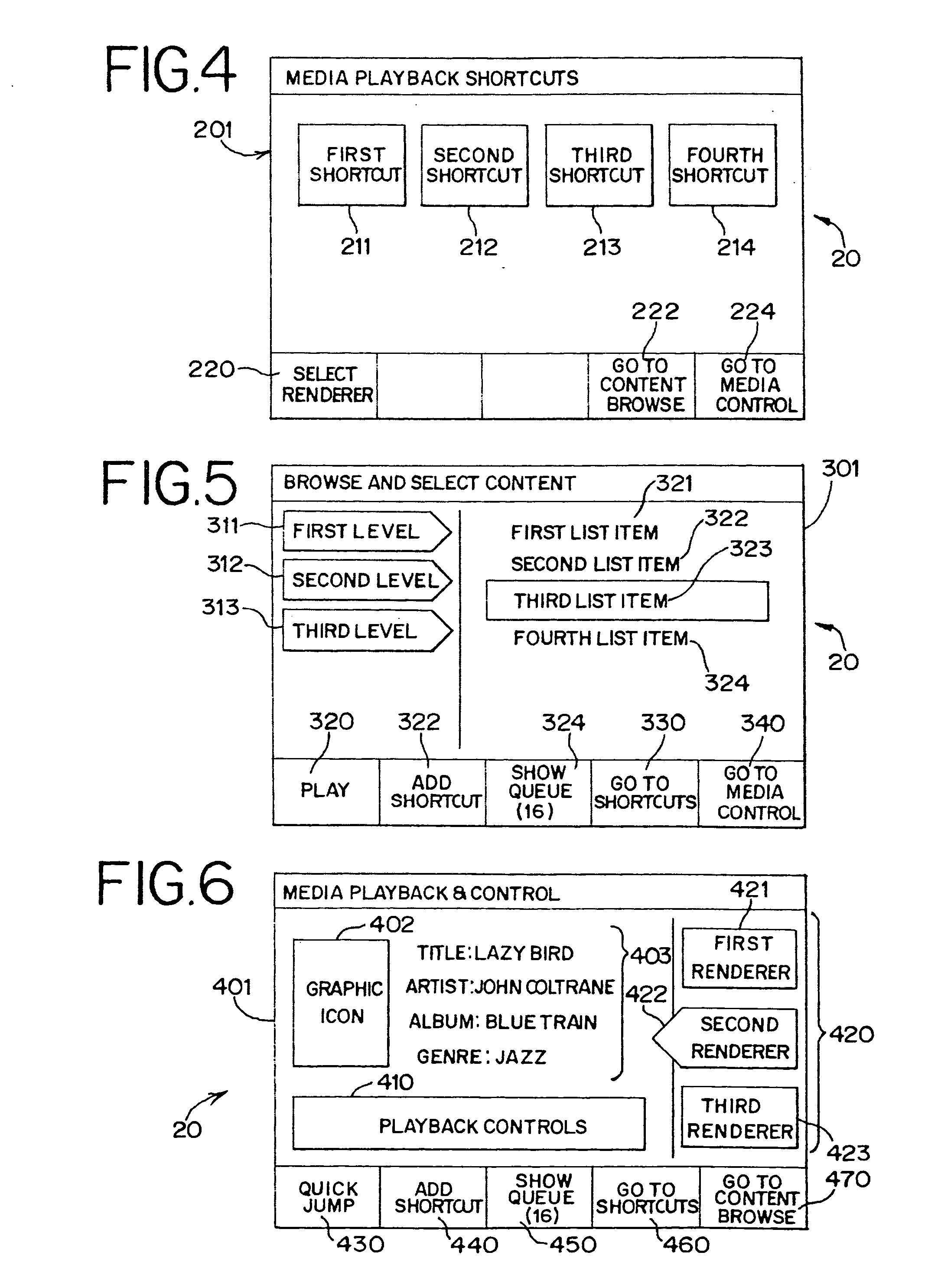 System and method for browsing, selecting and/or controlling rendering of media with a mobile device