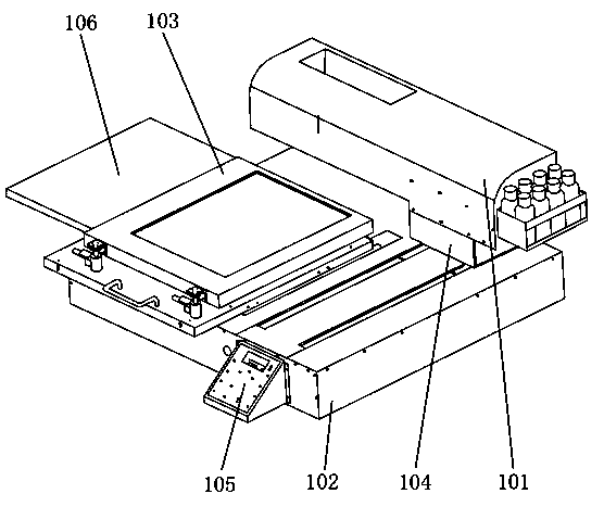 Cantilever-type ink-jet printer and book placing device thereof