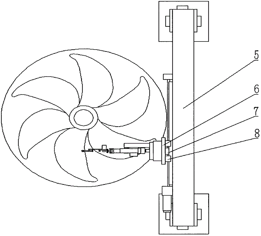 Large-scale integral type propeller molded surface numerical control grinding machine tool for ship