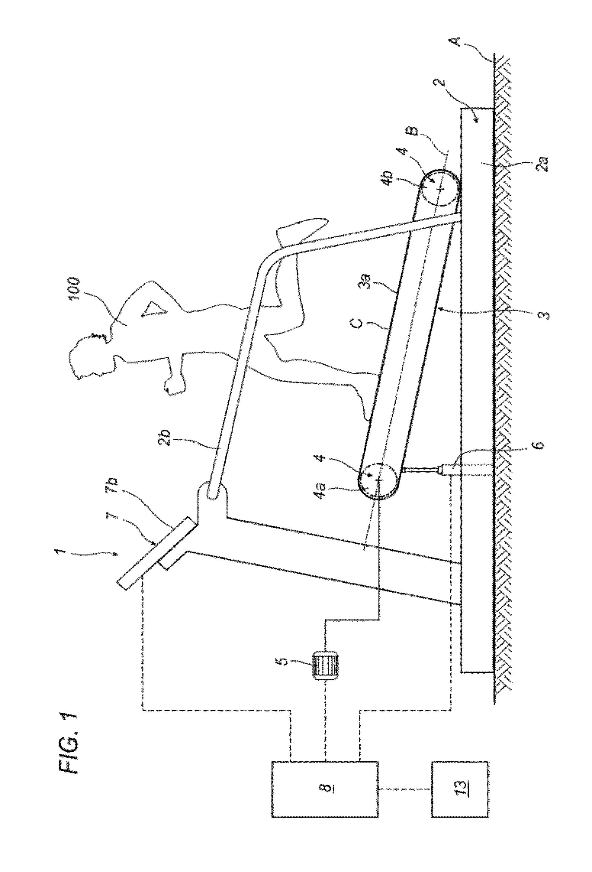 Exercise machine and method for performing an exercise