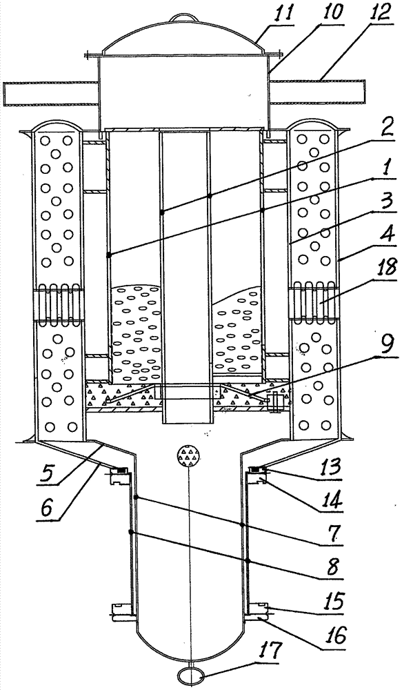 Microwave carbon method magnesium smelting furnace