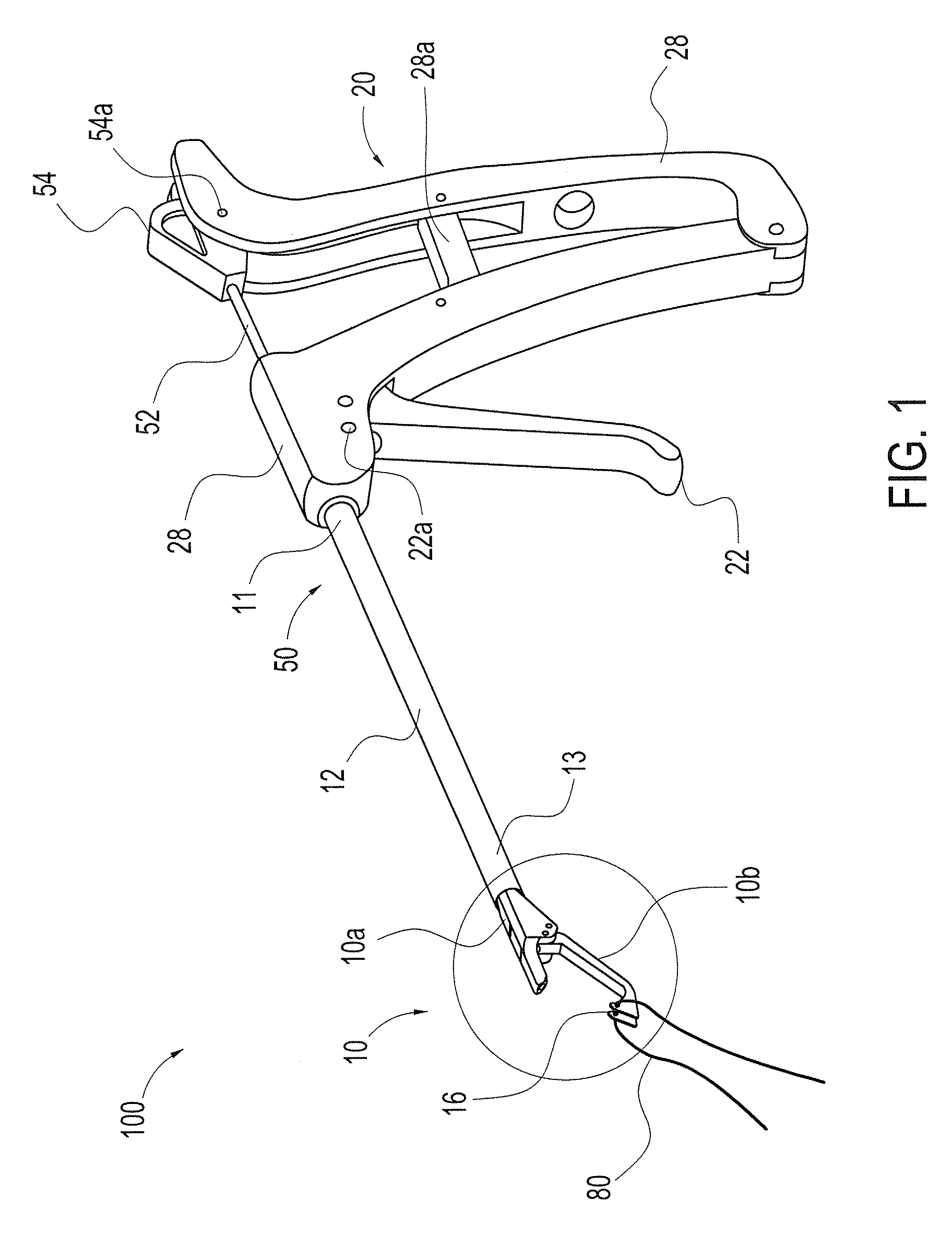 In-line suture passer and method of passing suture