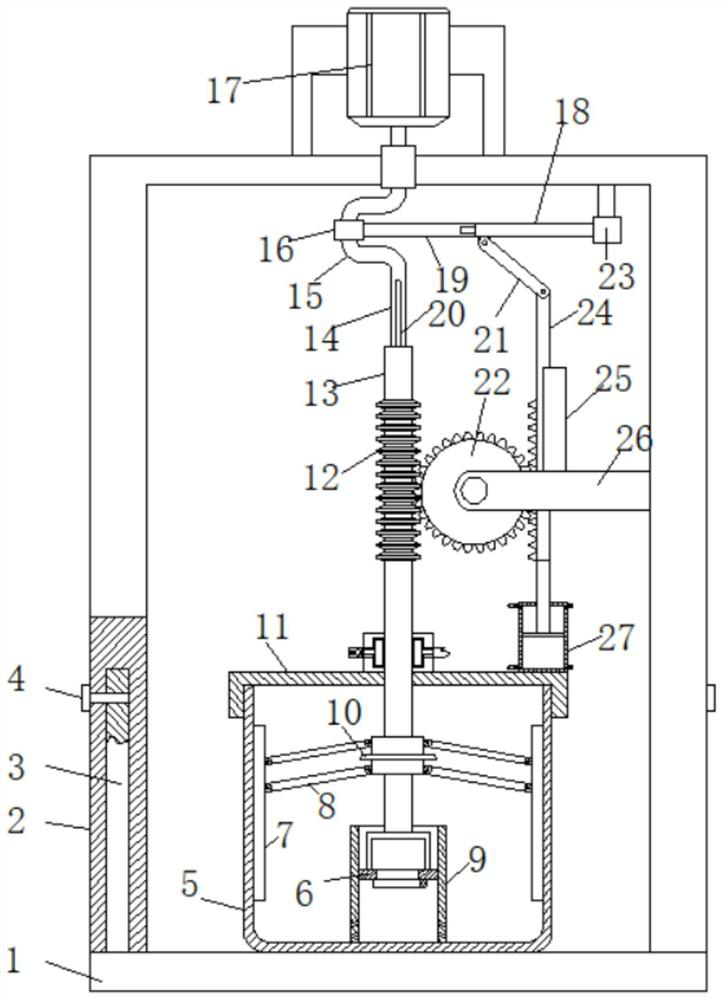 Mixing and stirring equipment for food scientific experiment and use method thereof