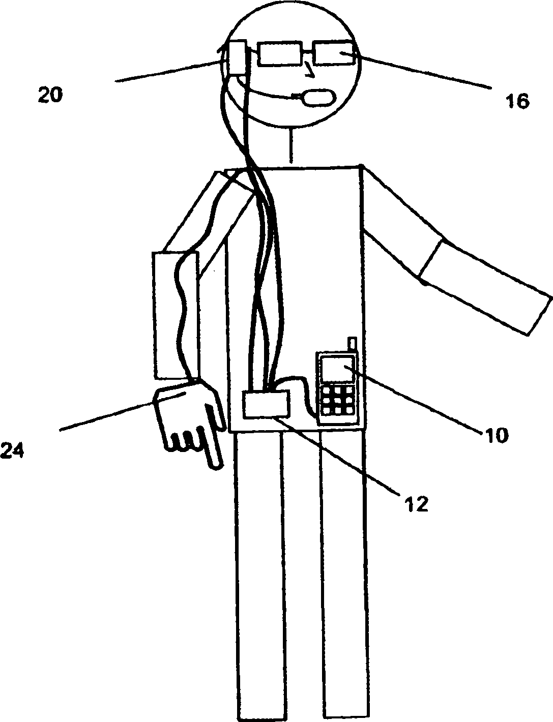 Mobile global virtual browser with heads-up display for browsing and interacting with the world wide web