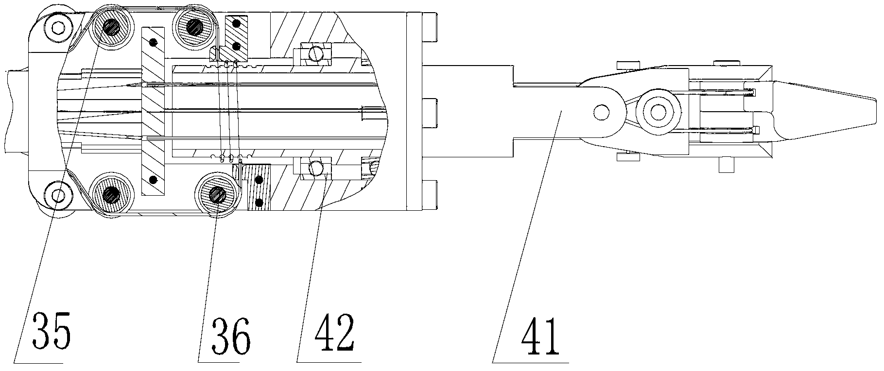 Flexible-arm robot for single-pore laparoscopic minimally-invasive operation