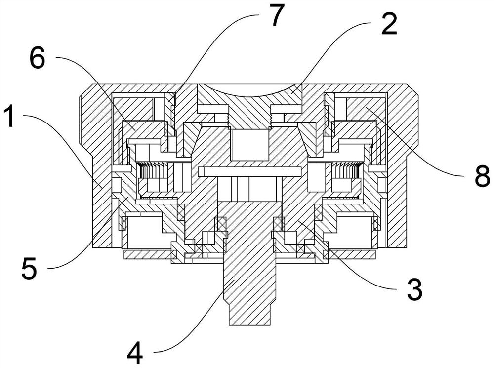 Adjusting hand wheel set with zero position limiting function and gun sight