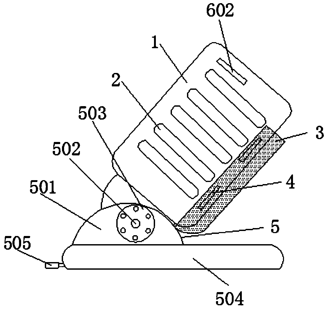 A kitchen knife placement device that is safe to use and prevents children from playing